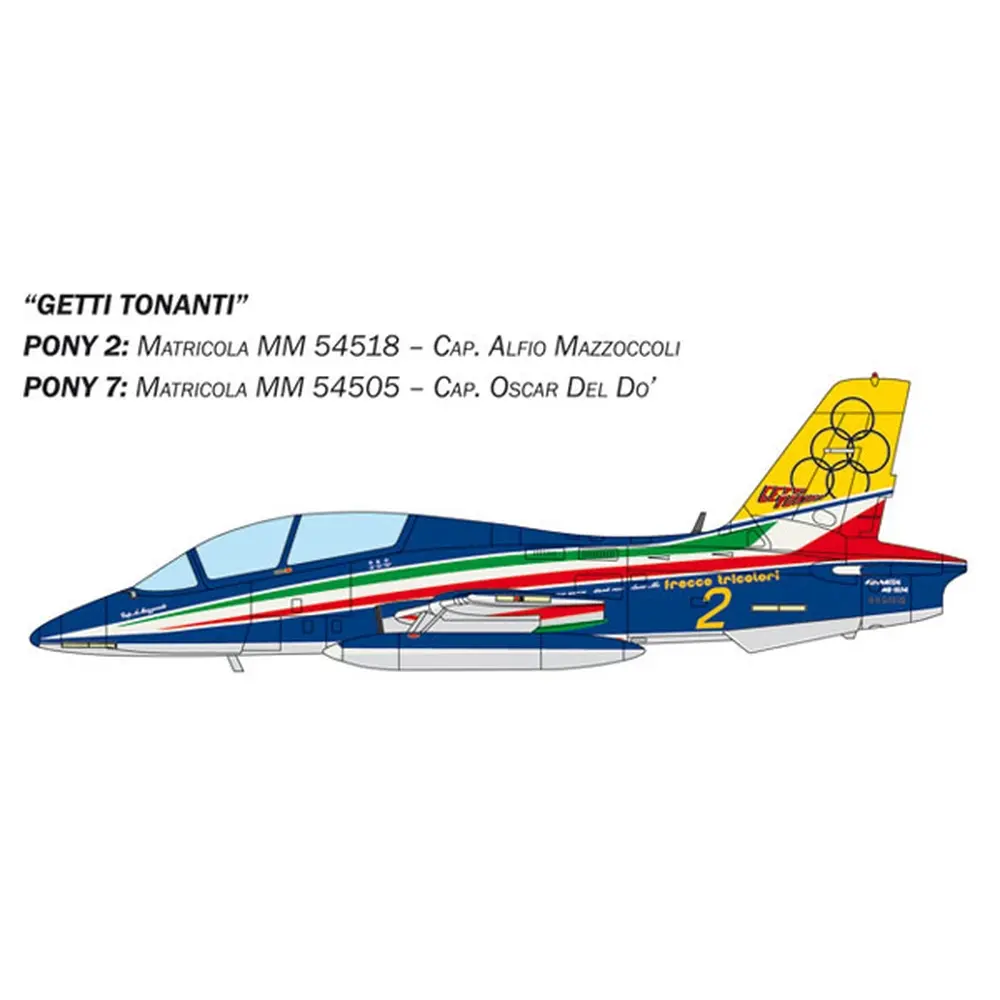 Coffret de 3 Avions MB 339 Frecce Tricolori - ITALERI I1461 - 1/72 - 6