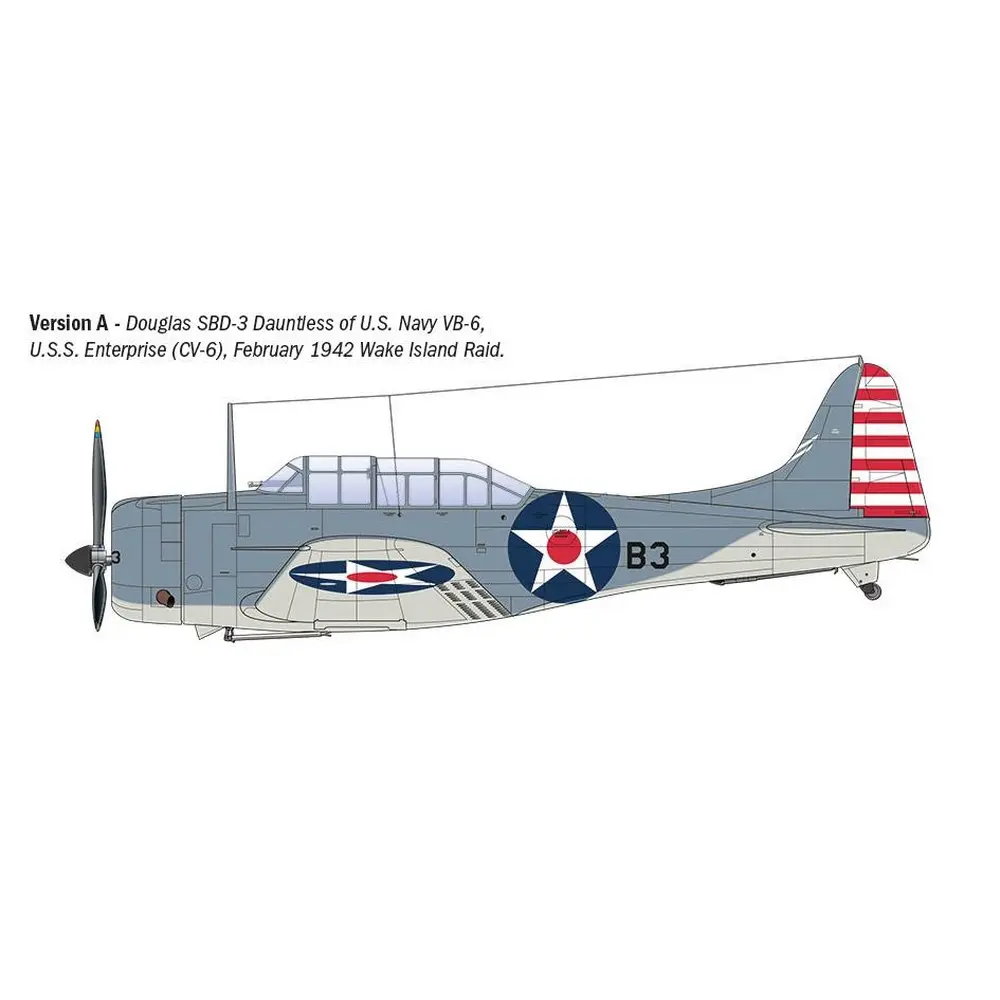 Avion de chasse SBD-3 DAUNTLESS - Italeri 2841 - 1/48  - 3