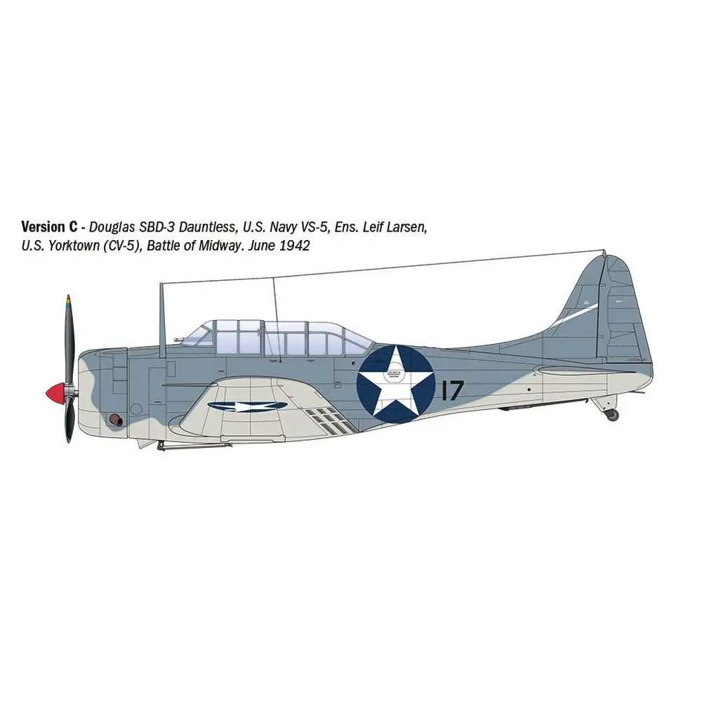 Avion de chasse SBD-3 DAUNTLESS - Italeri 2841 - 1/48  - 5