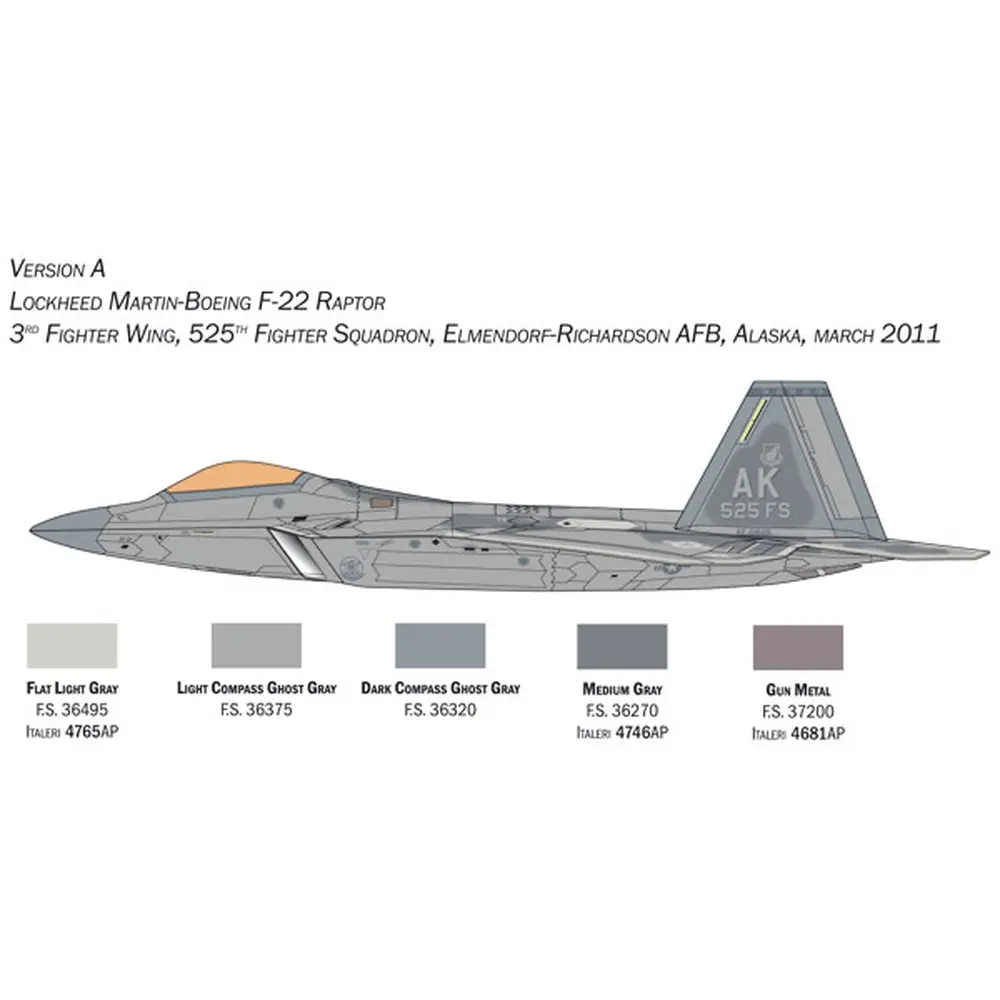 Avion F-22A Raptor - ITALERI I2822 - 1/48 - 2000 - 3