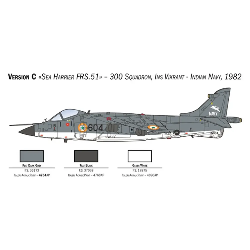 Avion Sea Harrier FRS.1 - ITALERI I1236 - 1/72 - 5