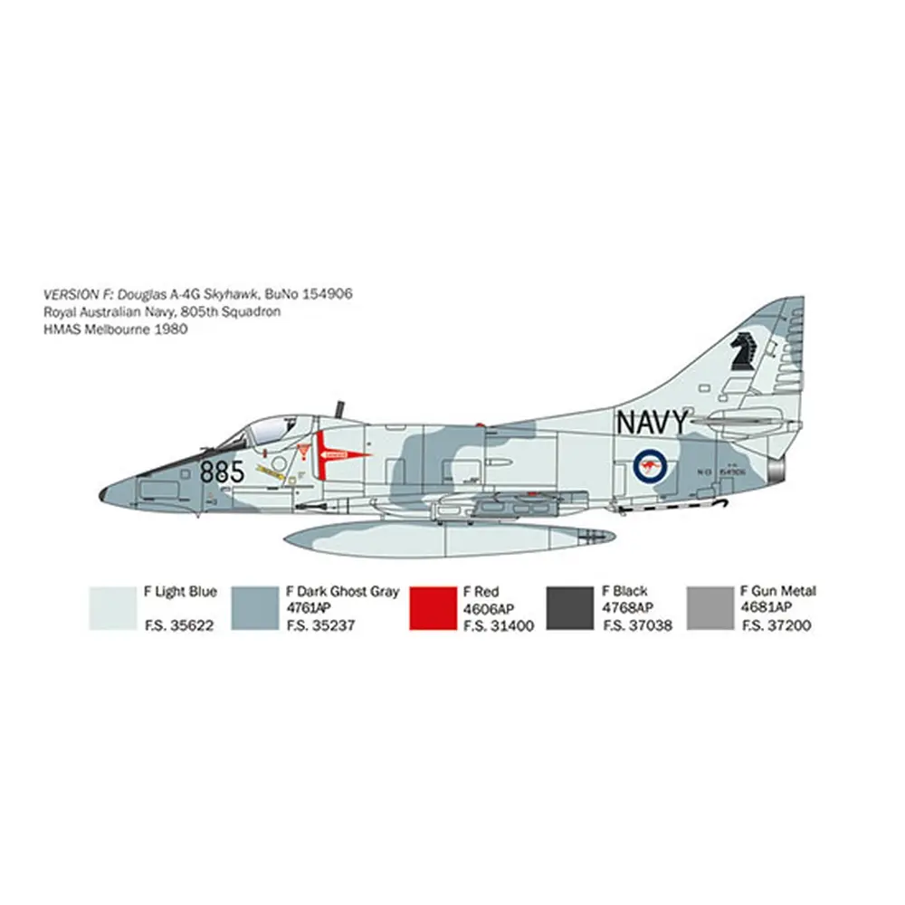 Avion A-4E / F / G Skyhawk - ITALERI I2826 - 1/48 - 1950-1960 - 7