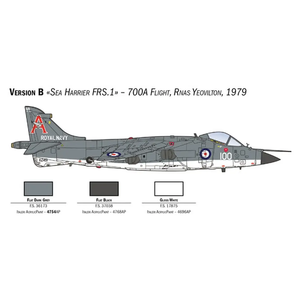 Avion Sea Harrier FRS.1 - ITALERI I1236 - 1/72 - 4