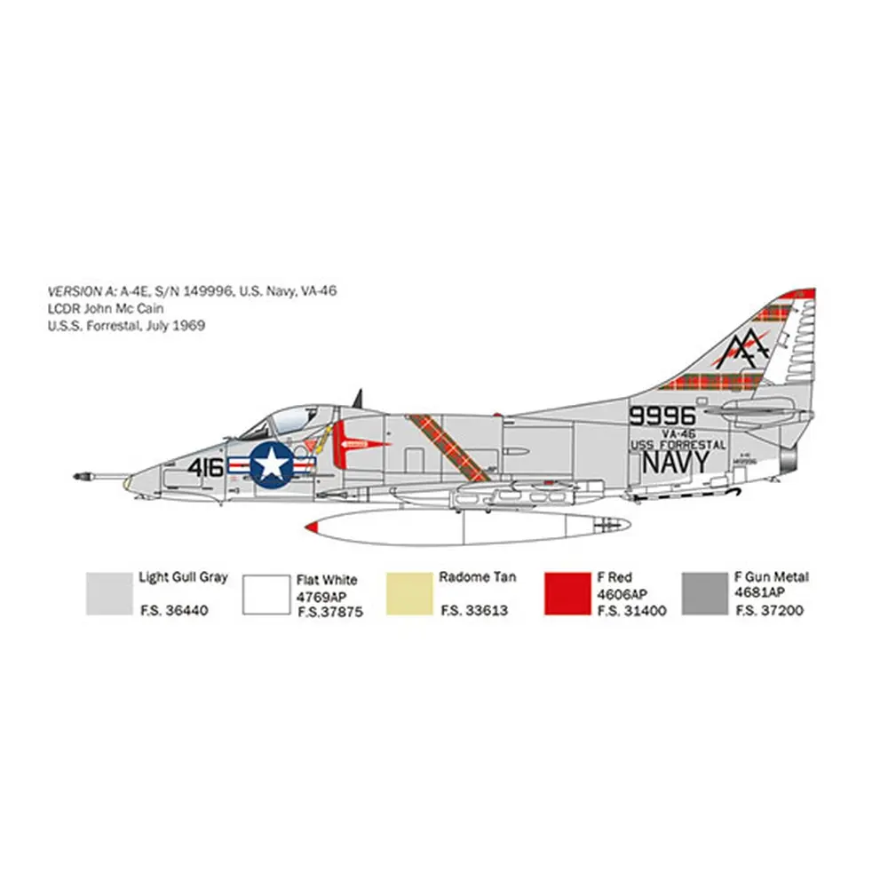 Avion A-4E / F / G Skyhawk - ITALERI I2826 - 1/48 - 1950-1960 - 2