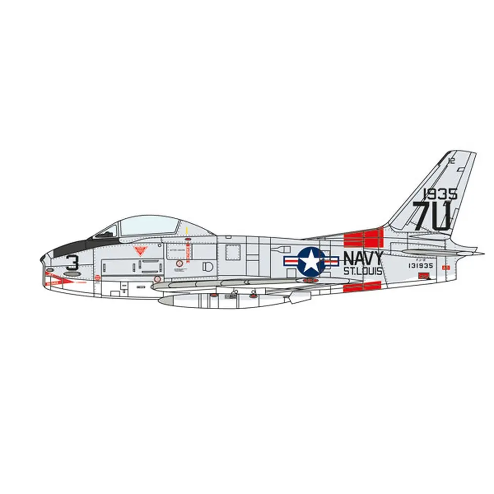 Avion FJ-2/3 Fury - ITALERI I2811 - 1/48 - 1950-1960 - 7