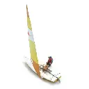 Voilier Laser voile + figurine - Artitec 87.593 - HO 1/87 - 3
