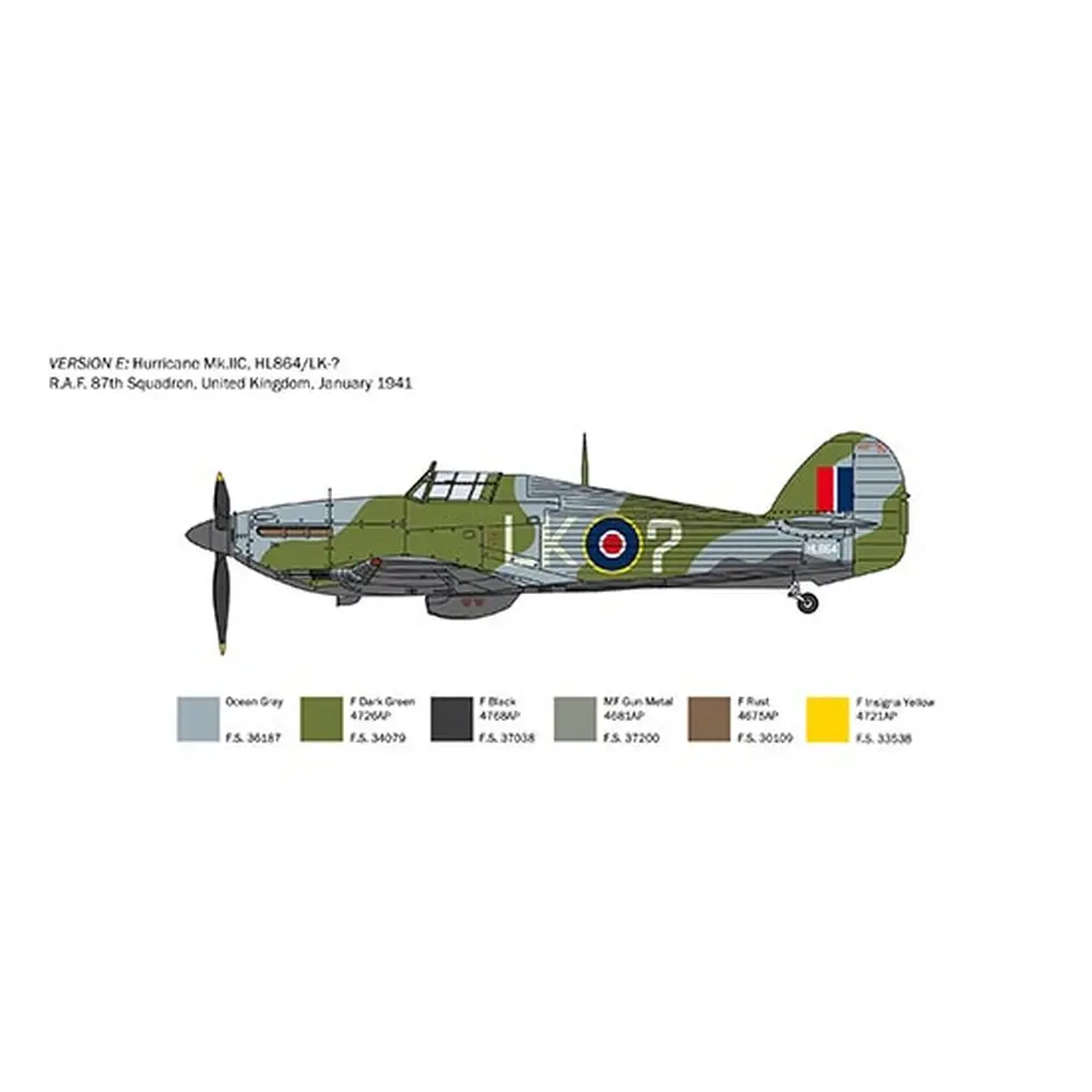 Avion Hurricane MK.IIC - ITALERI I2828 - 1/48 - 1939-1945 - 7