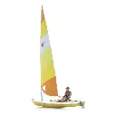 Voilier Laser voile + figurine - Artitec 87.593 - HO 1/87 - 7