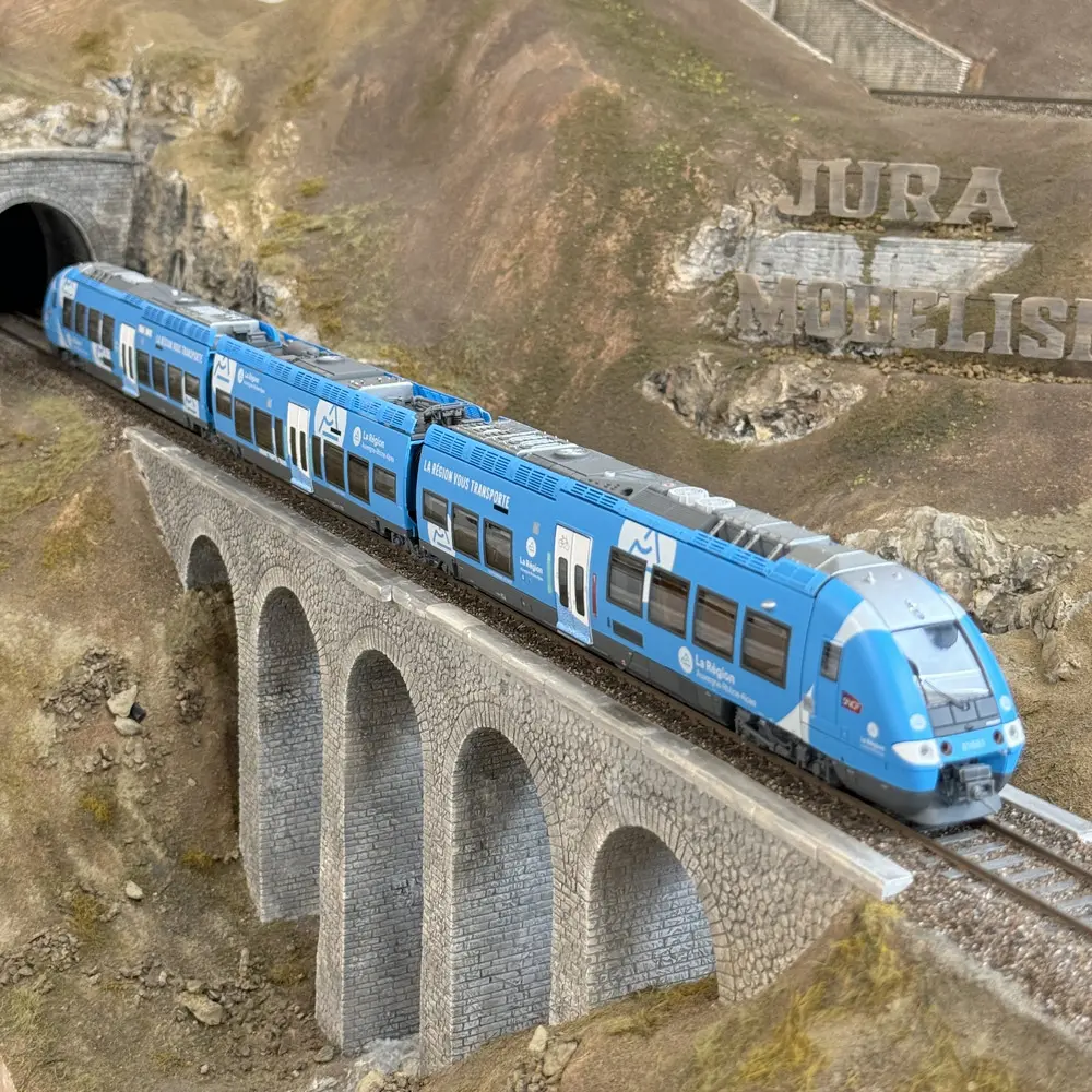 Autorail bimode AGC B 81661/81662 AURA - LS Models 10589S - HO 1/87 - SNCF - Ep VI - Digital sound - 3R - 3