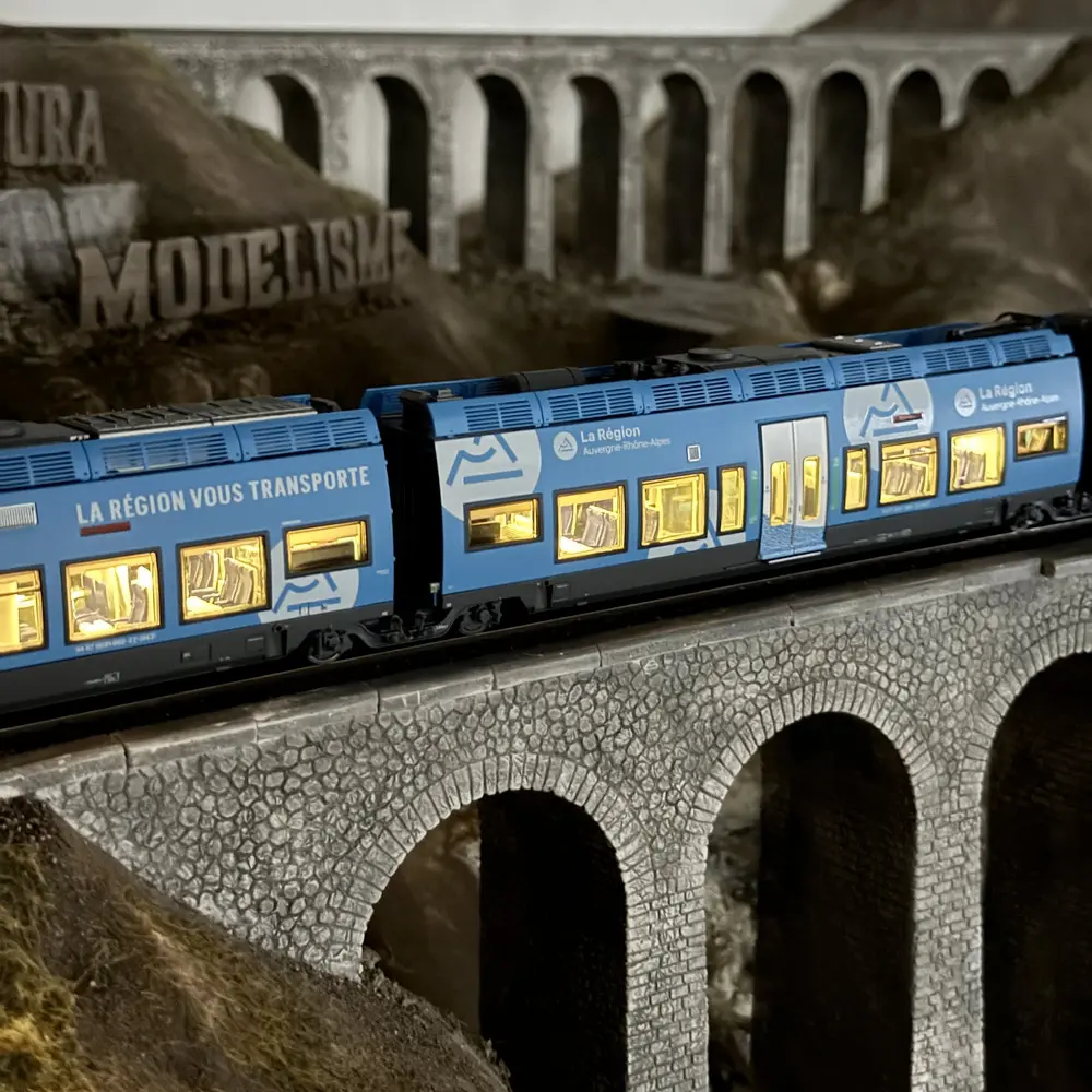 Autorail bimode AGC B 81661/81662 AURA - LS Models 10589S - HO 1/87 - SNCF - Ep VI - Digital sound - 3R - 10