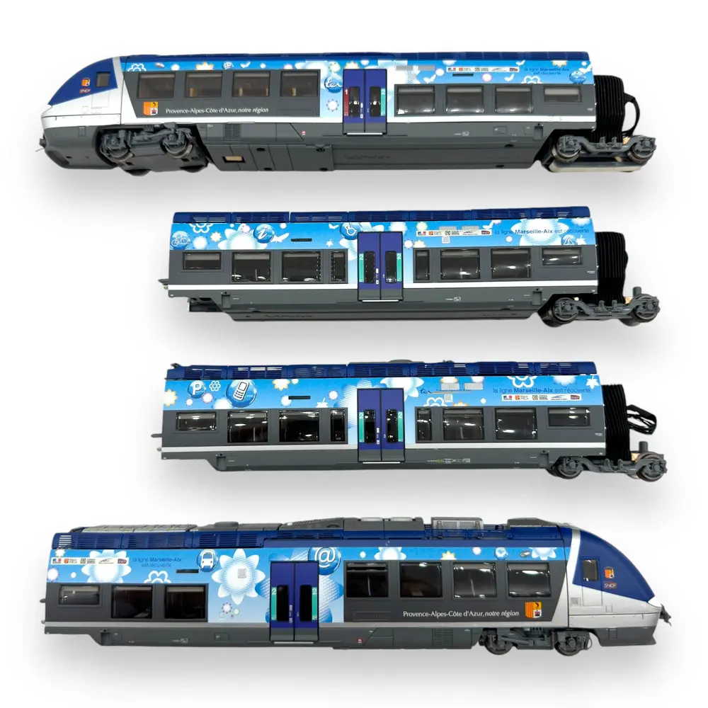 Autorail bimode AGC B 81621/81622 PACA Aix - LS Models 10392S - HO 1/87 - SNCF - Ep VI - Digital sound - 2R - 3