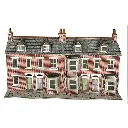 Façades de maisons mitoyennes en bas-relief - Metcalfe PO302 - OO/HO - 2