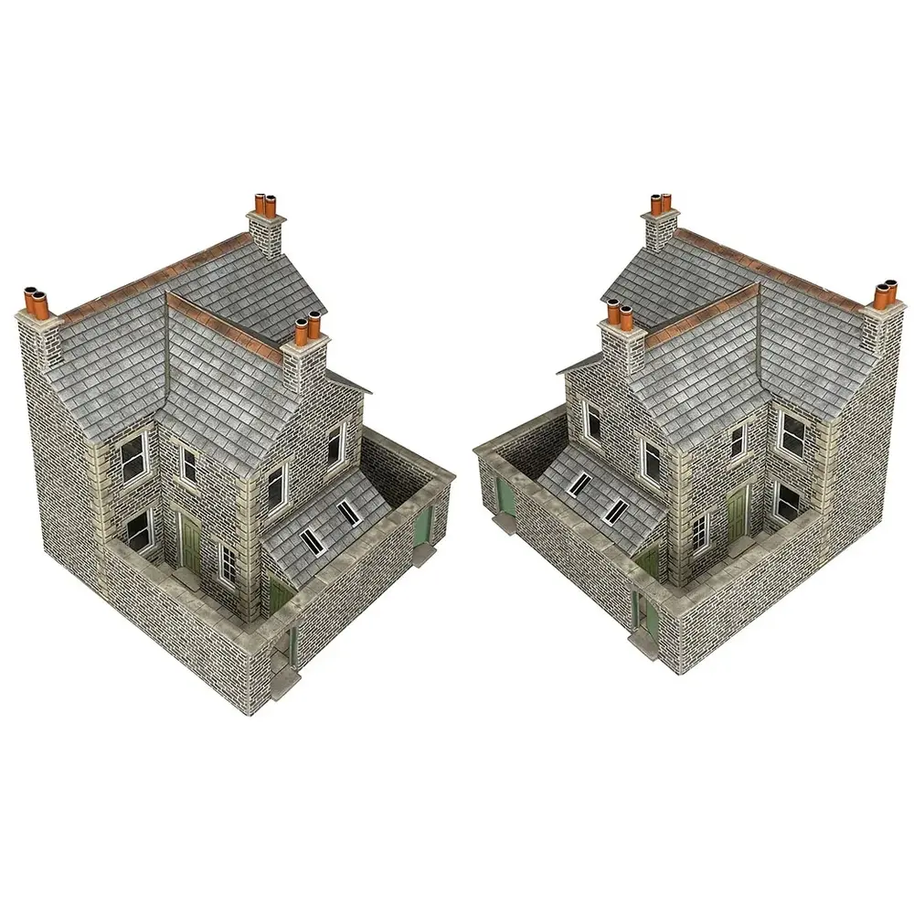 Maison Mitoyenne Arrière – Pierre - Metcalfe PO305 - OO/HO - 2