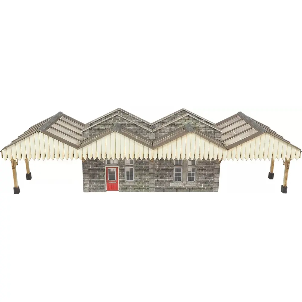 Bâtiment de quai d'île - Metcalfe PO322 - OO/HO - 2