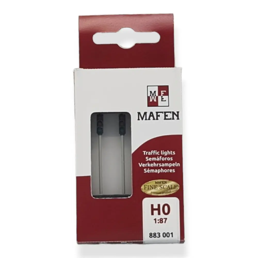 Lot 2 Sémaphores pour voitures rouge , orange & Vert HO 1/87ème MAFEN 883001 - 2