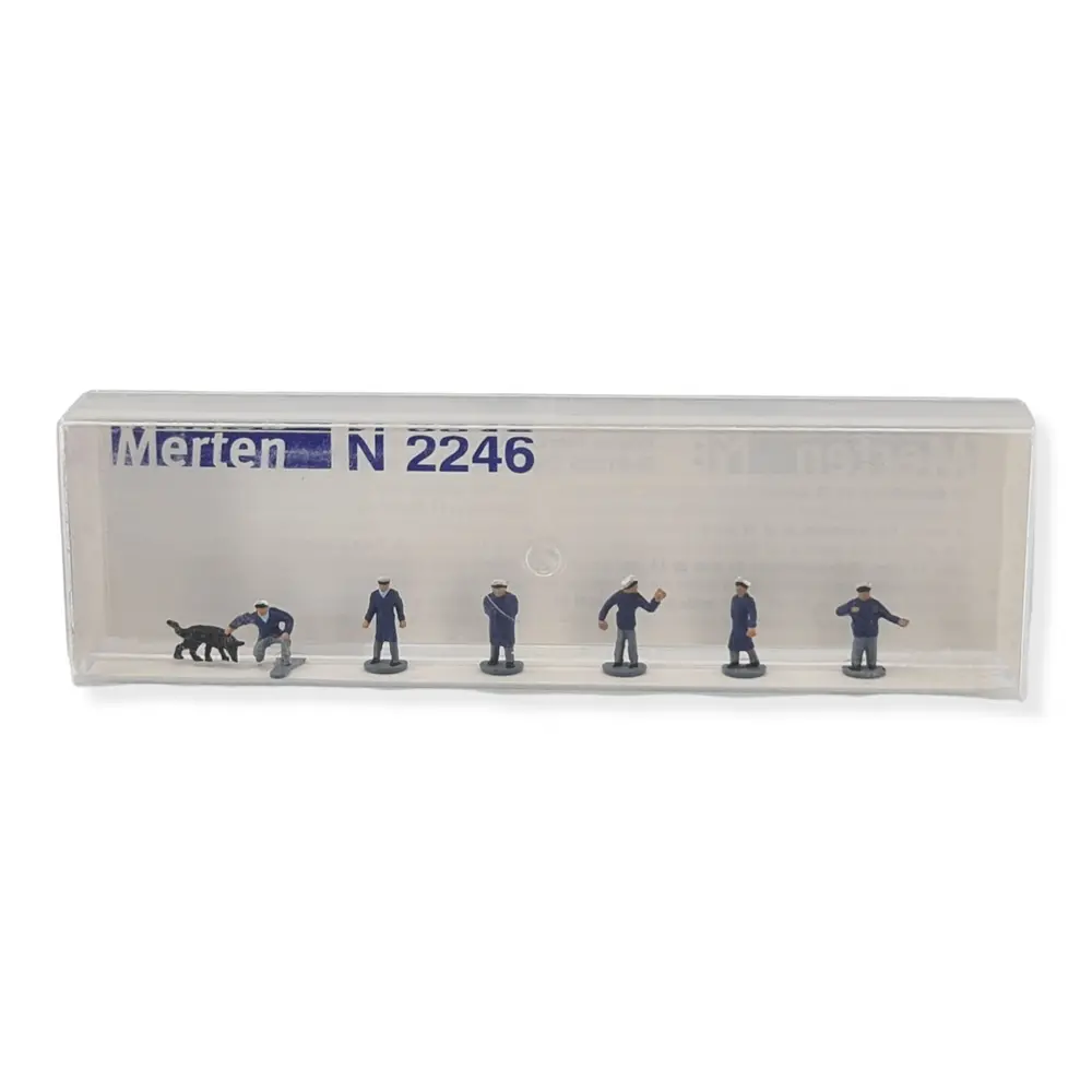 Lot de 6 personnages agents des forces de l'ordre - Merten 0272246 - N 1/160 - 2