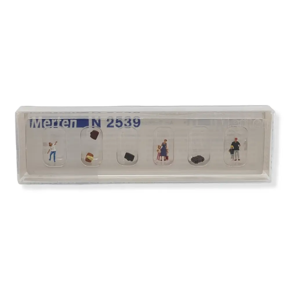 Lot de 6 personnages avec 4 valises Merten 0272539 - N 1/160 - 2