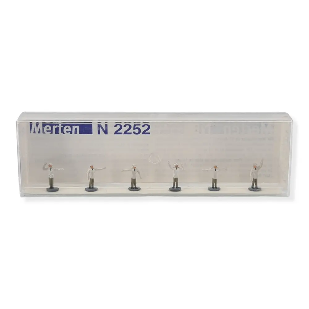 Lot de 6 personnages agents de police Merten 0272252 - pour la circulation - N : 1/160 - 2