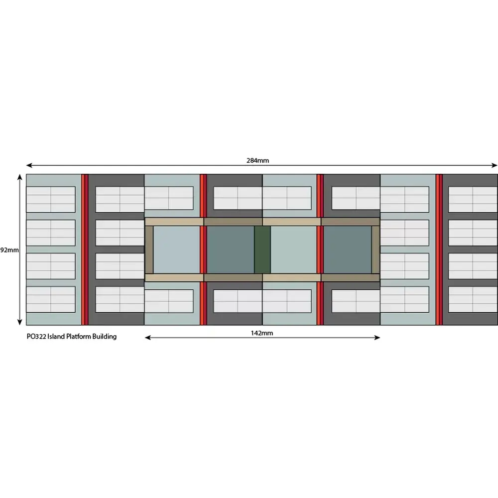 Bâtiment de quai d'île - Metcalfe PO322 - OO/HO - 3