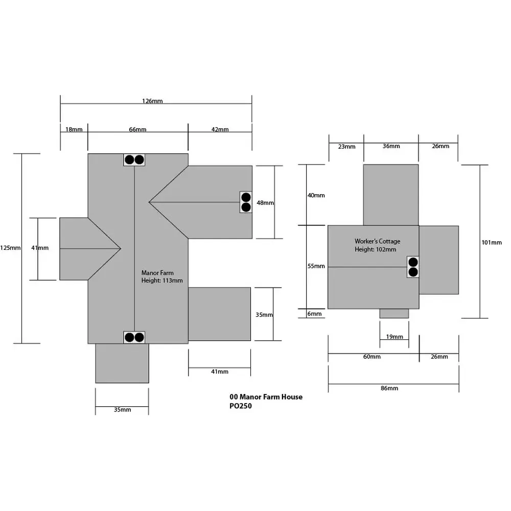 Manoir Ferme - Metcalfe PO250 - OO/HO - 2