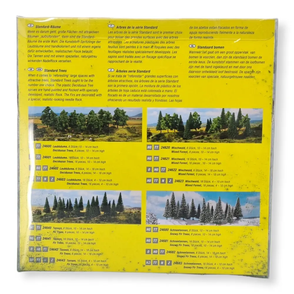 Lot de 6 sapins - NOCH 24642 - O, HO & TT | 140 à 180 mm - 4