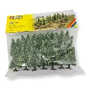 Pack de 25 sapins Noch 32825 - N 1/160 - Z 1/220 - Hauteur 35 à 90 mm - 2