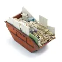 Conteneur à déchets de construction - Artitec 387.618 - HO 1/87 - 2