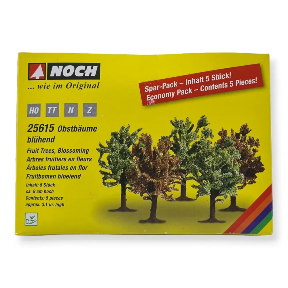  Pack de 5 arbres fruitiers Noch 25615- HO | TT | N | Z - hauteur 80 mm - 2