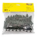 Pack de 25 sapins miniatures Noch 32820 - N / Z - 35 à 90 mm - 3