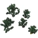 5 arbustes verts 3 à 4 cm de haut - NOCH 25410 - HO TT - 4
