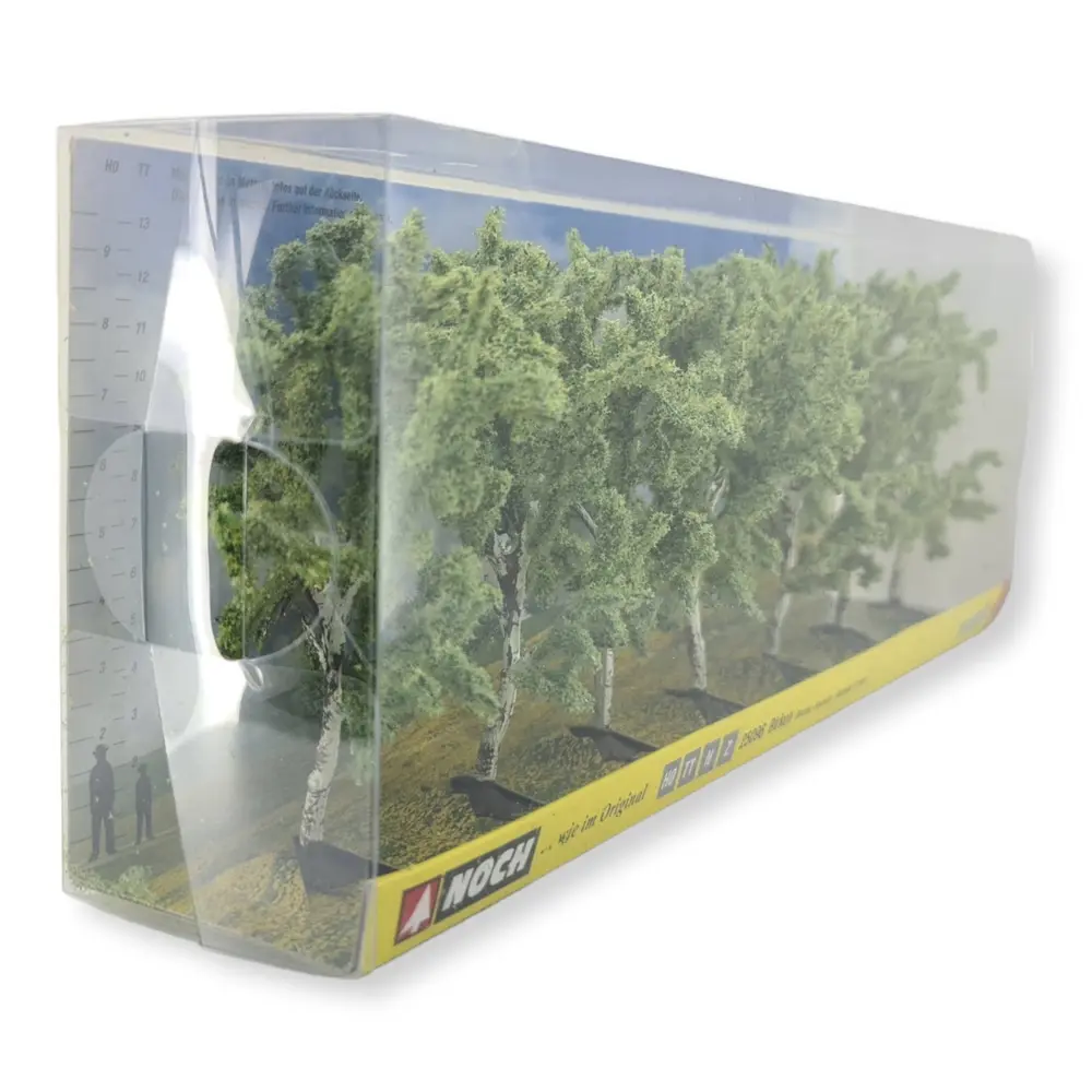 Pack de 7 bouleaux Noch 25096 - Ho, TT, N, - Hauteur 100 mm - 2