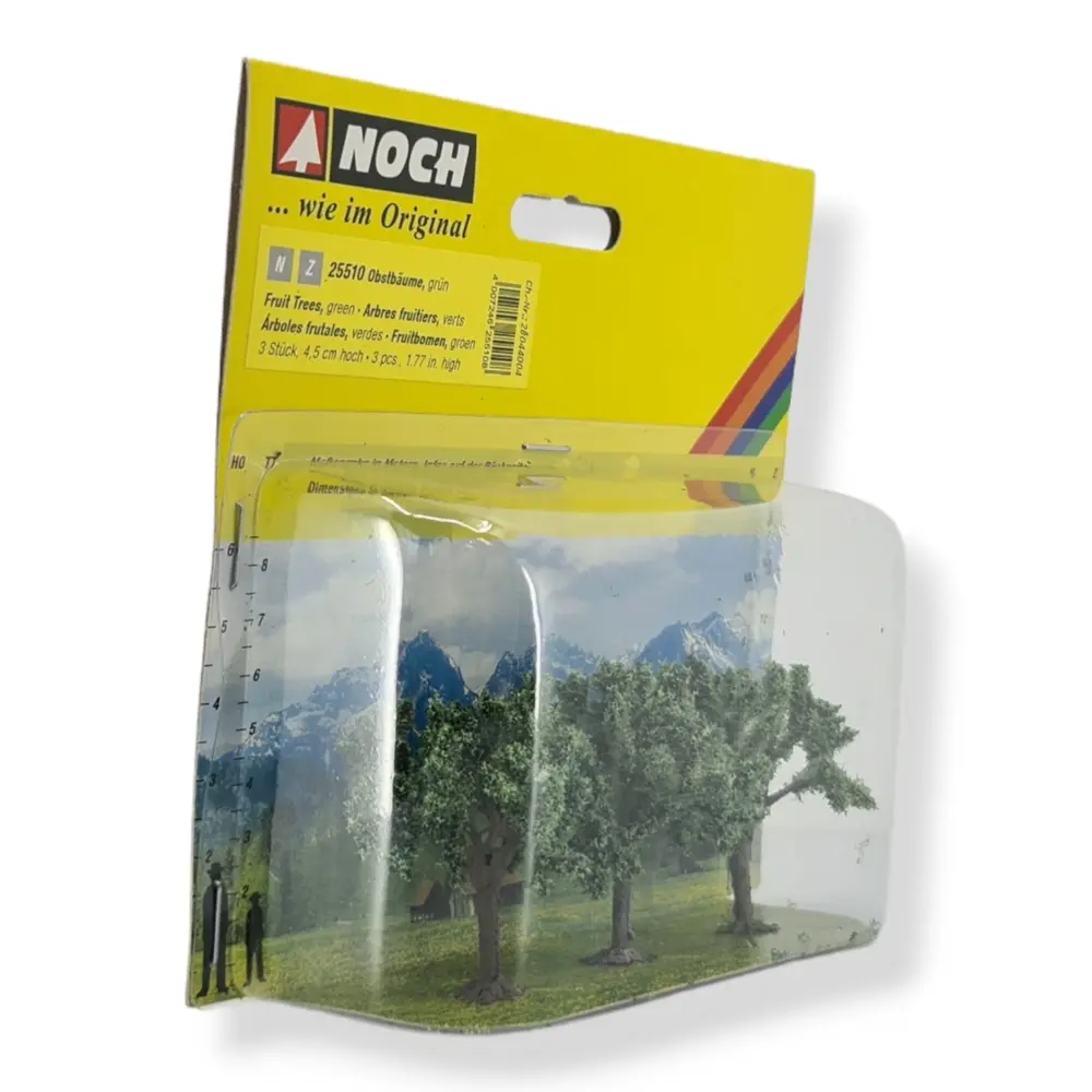 Pack de 3 arbres Noch 25510 - N 1/160 - Z 1/220 - Hauteur 45 mm - 2