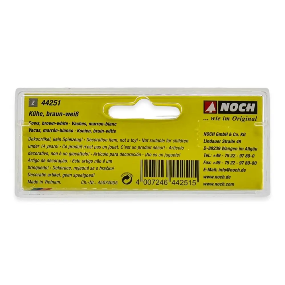 Pack de 7 vaches brunes et blanches NOCH 44251 - Z 1/220 - - 4