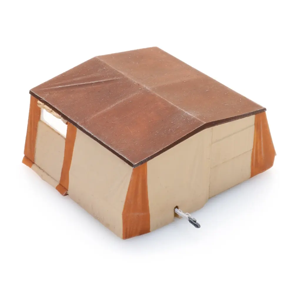 Une tente camping-car beige et orange - Artitec 387.565 - HO 1/87   - 3