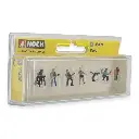 Pack de 6 personnages avec instruments de musique NOCH 36839 - N : 1/160 - 2