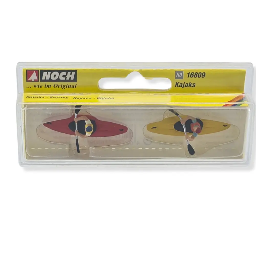2 kayakistes - lot de 2 couleurs variées NOCH 16809 - HO 1/87 - 3