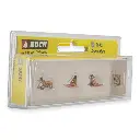 Pack de 4 femmes "au soleil" NOCH 36851 - N : 1/160 - 3