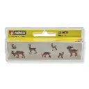 Lot de 7 Cerfs, biches et Faons NOCH 36732 - N 1/160 - 2