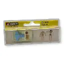 Lot de 2 personnages et 1 pédalo - Figurine - NOCH 16810 - Échelle HO 1/87 - 3