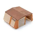 Une tente camping-car beige et orange - Artitec 387.565 - HO 1/87   - 2