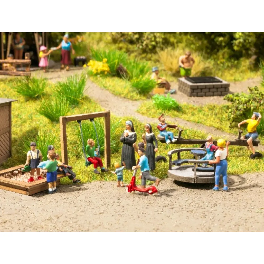 Lot d'équipements de terrain de jeux miniature - Noch 14368 - HO 1/87 - 6
