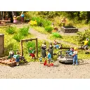 Lot d'équipements de terrain de jeux miniature - Noch 14368 - HO 1/87 - 6