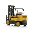 Chariot élévateur - 7 Tonnes - ARTITEC 387.496 - Échelle HO 1/87 - Jaune / noir - 7