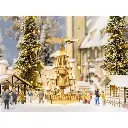 Pyramide du marché de Noël - NOCH 14395 - HO 1/87 - 45x45x90 mm - 2