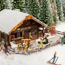 Lot 6 figurines et accessoires thème "Hiver" - NOCH 16220 - HO 1/87 - 2