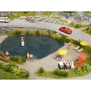 Pack de 6 personnages avec accessoires NOCH 16205 - HO 1/87 - Thème Baignade - 2