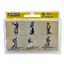 Lot de 6 skieurs NOCH 15823 - HO 1/87 - 2