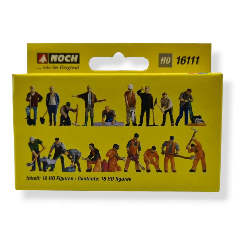 Pack XL 18 Figurines "Au boulot" NOCH 16111 - HO 1/87ème - 3