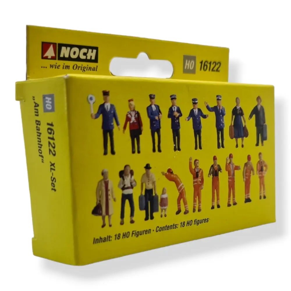 Pack XL 18 Figurines "À la gare" NOCH 16122 - HO 1/87ème - 2