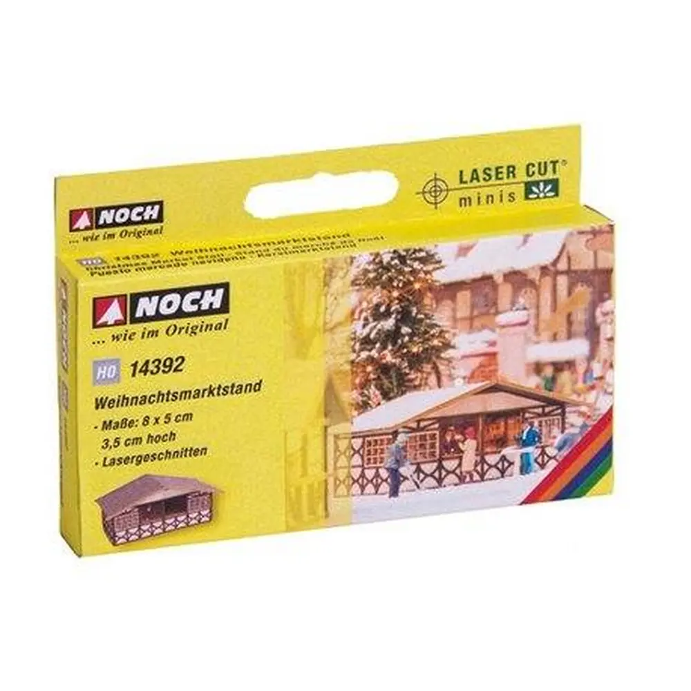 Étal du marché de Noël NOCH 14392 HO 1/87 - 80x50x35 mm - 2